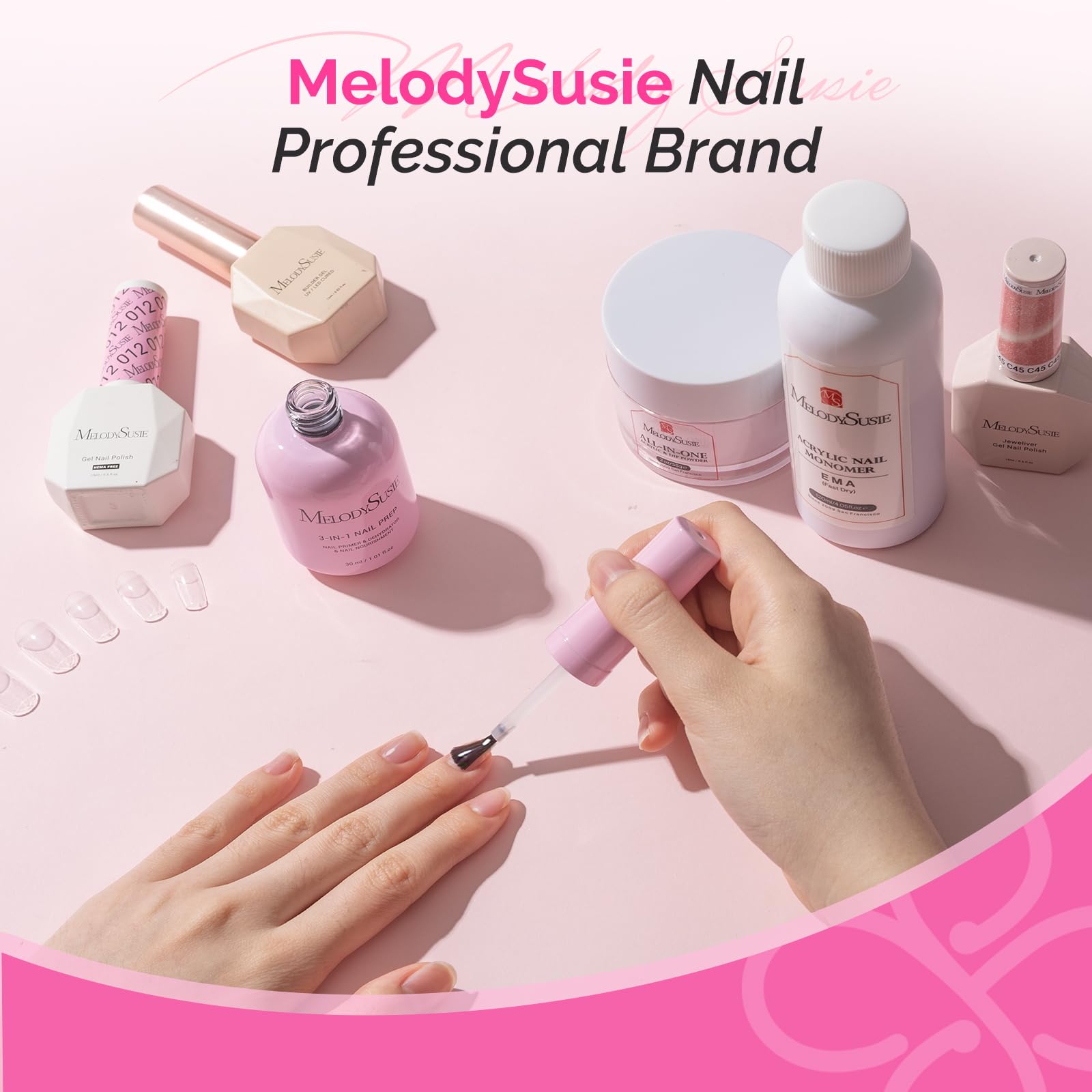 MelodySusie 30ml bottle packaging for at-home manicures