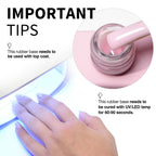 Soft pink gel polish swatch showcasing glossy natural finish
