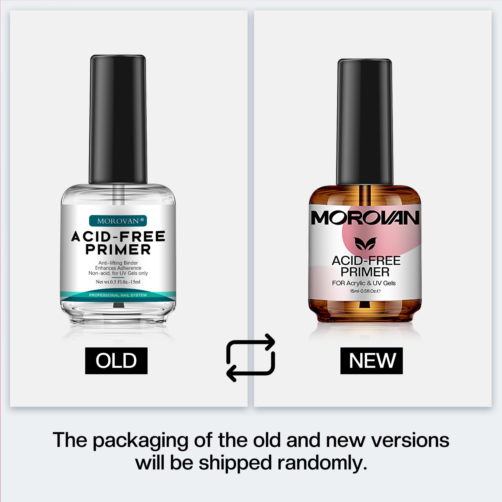 Back label view displaying directions for use on natural nails before applying gel overlay.