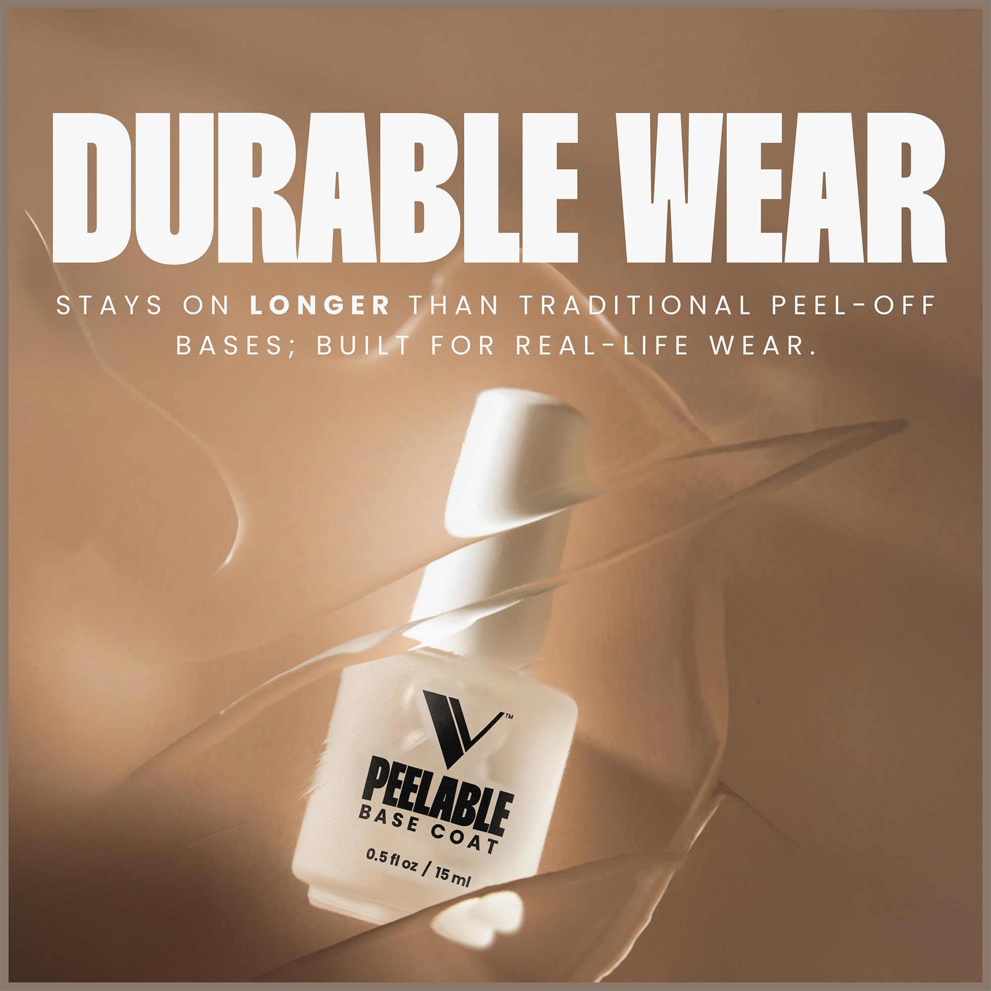 V Beauty Pure peel off base coat application step