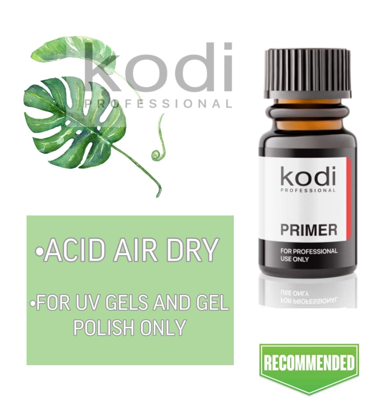 Kodi Professional professional prep acid primer bottle tilted to display product volume details.