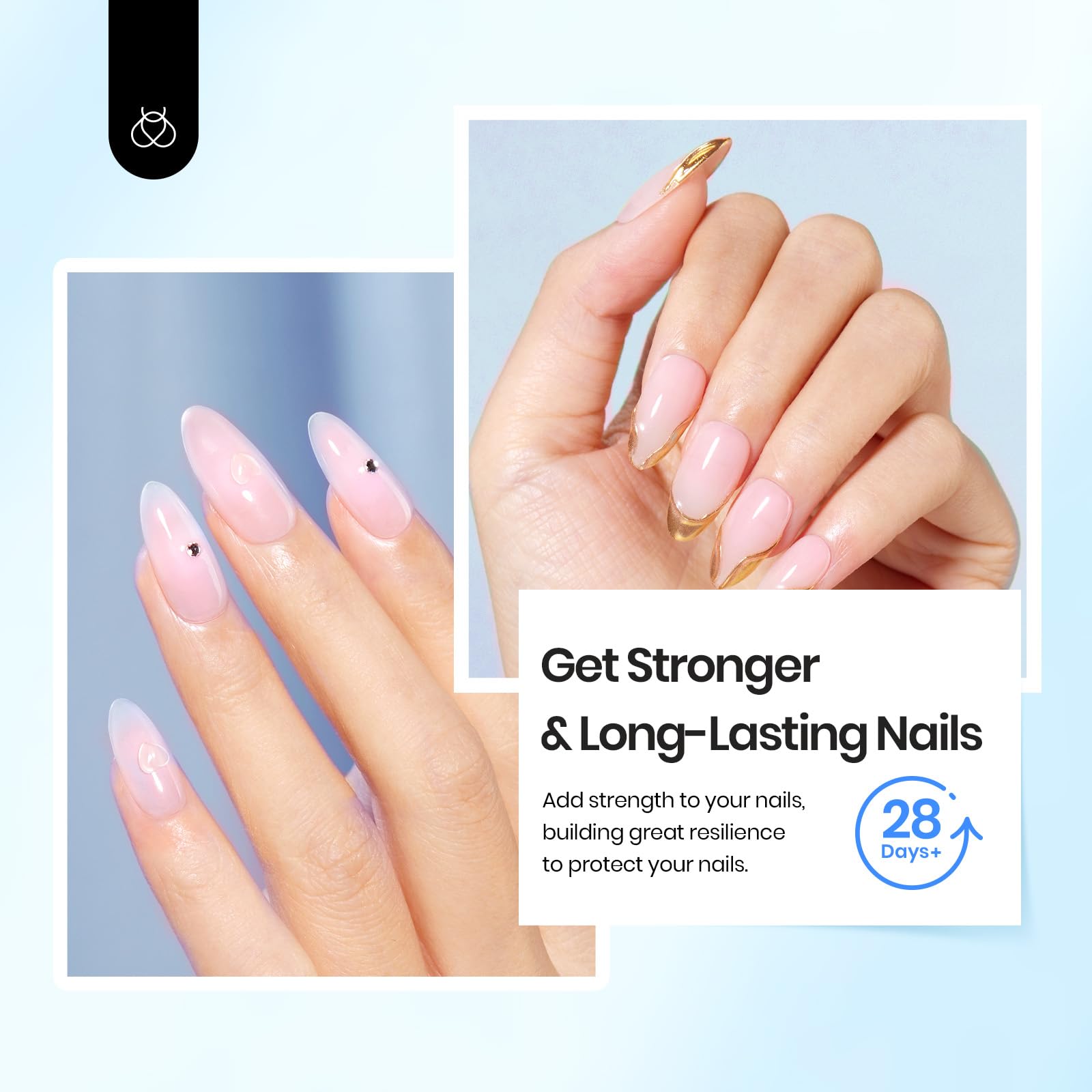Beetles nail foundation coat highlighting its smooth non-peeling formula