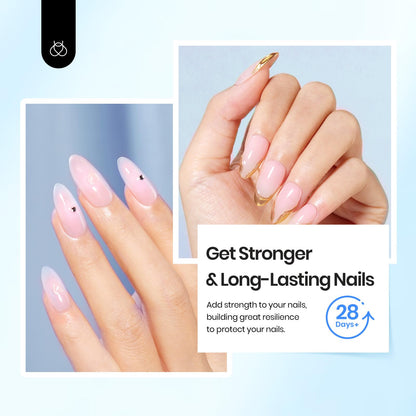 Beetles nail foundation coat highlighting its smooth non-peeling formula