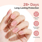 MelodySusie clear gel top coat bottle showing volume label