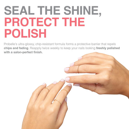 Vegan and cruelty free fast dry manicure top coat sealer product demonstration