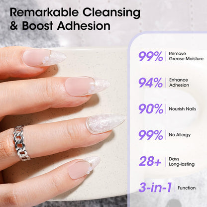 GELLEN nail dehydrator for long lasting gel and acrylic extensions close up
