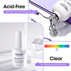 Gel and acrylic nail application using Gellen nail prep