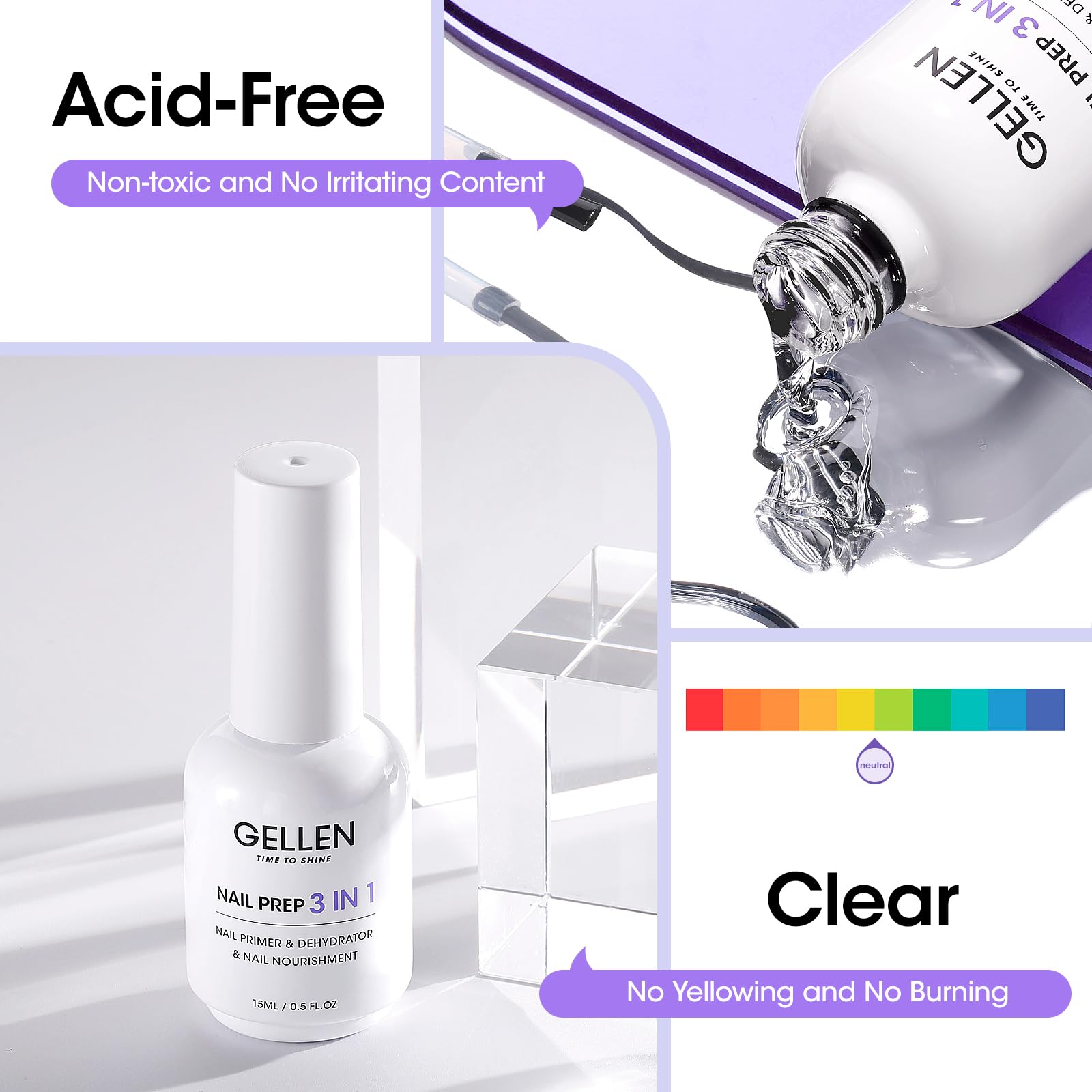 Authentic imported USA beauty supplies GELLEN liquid base primer for nail art