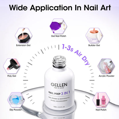 Acid free protective nail serum with squalane and vitamin E by GELLEN