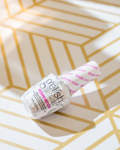Gelish soak off UV LED gel nail polish base coat packaging display
