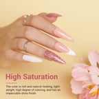 Included nail art accessories like dusting brush and nail file