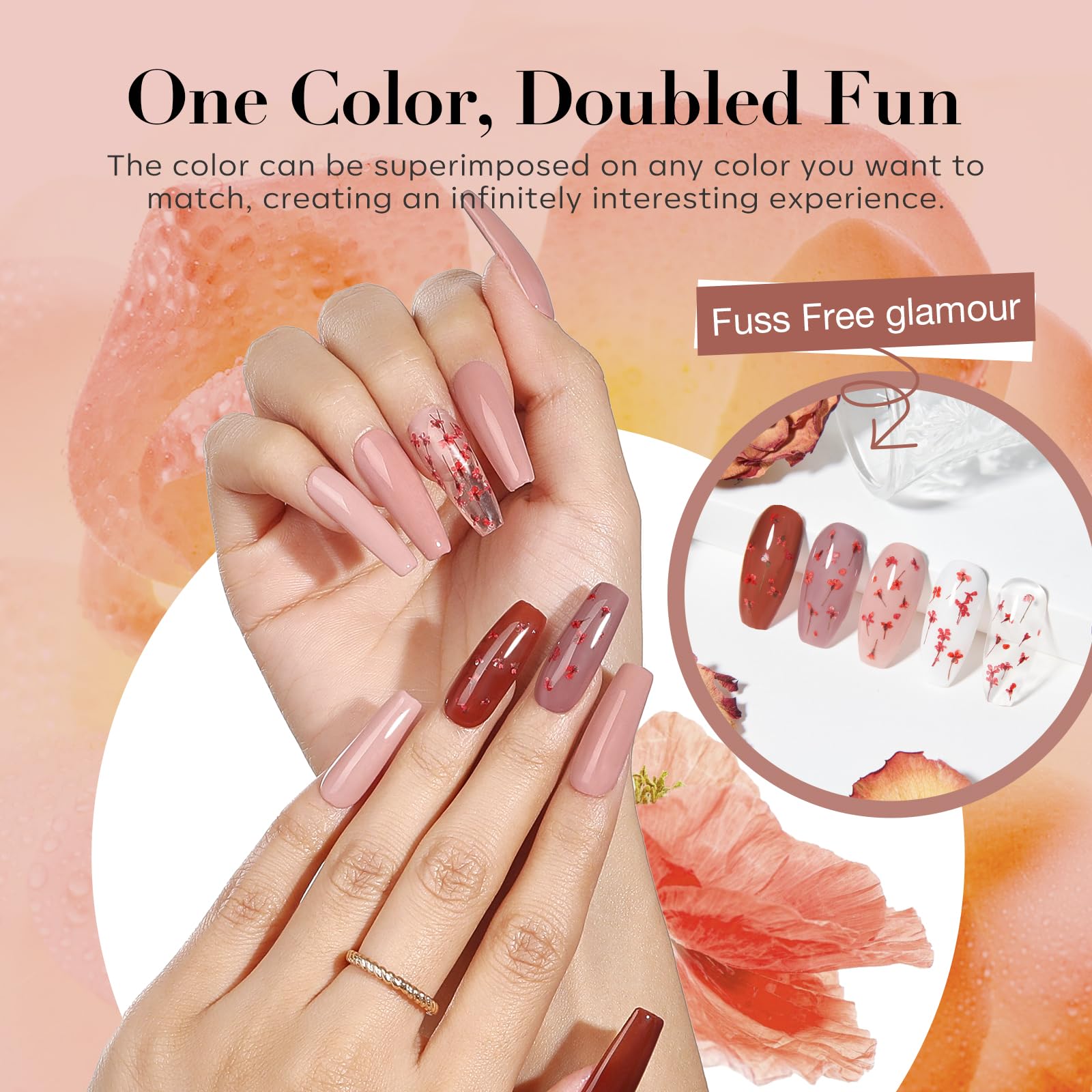 Step by step application guide for the AZUREBEAUTY starter manicure set on natural nails.