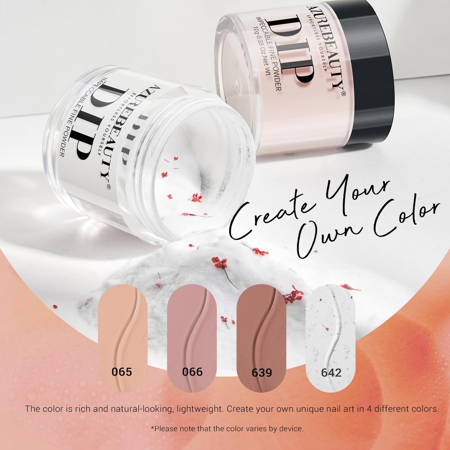 AZUREBEAUTY liquid set including the base coat, activator, top coat bottles, and replacement brushes.