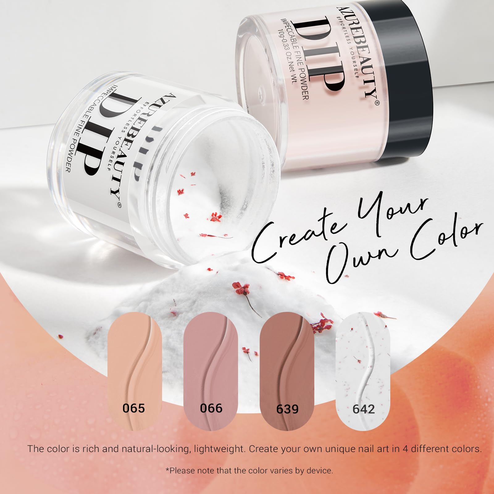 AZUREBEAUTY liquid set including the base coat, activator, top coat bottles, and replacement brushes.