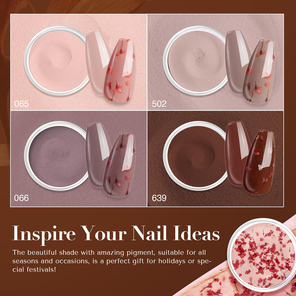 Azurebeauty dip powder manicure applied on hands showing natural look