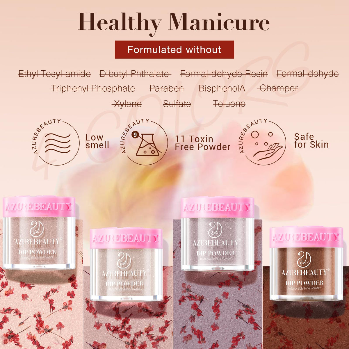 Azurebeauty packaging and accessories overview for nail kit