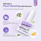 Saviland dip powder remover bottle with purple label