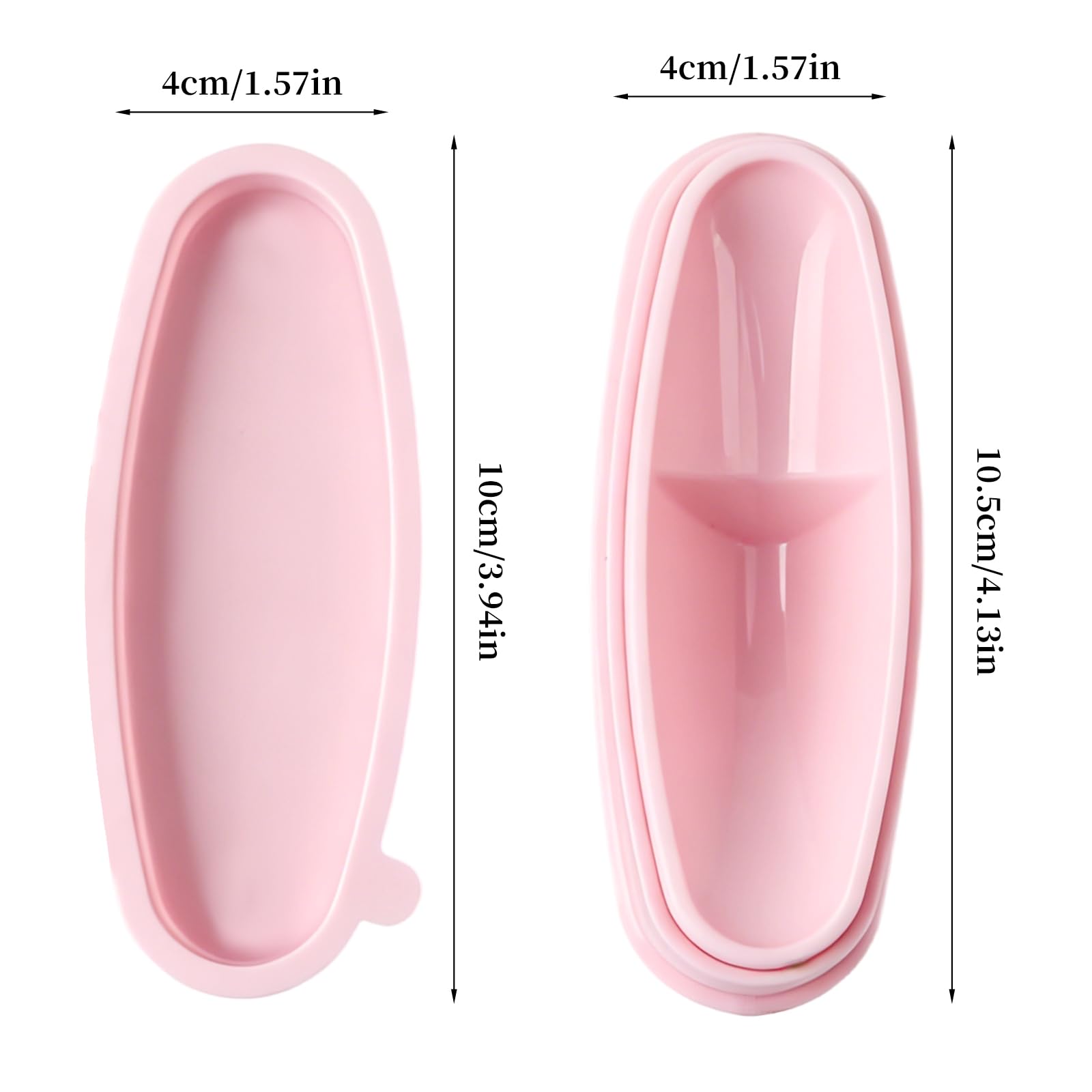 ANGNYA imported cosmetic nail dipping container set demonstrating powder catch design