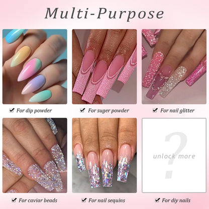 Furtherpretty nail art collection tray package contents including the pink recycling system and cleanup tool.