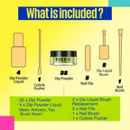 Marca MEFA acrylic nail powder jar close up detail