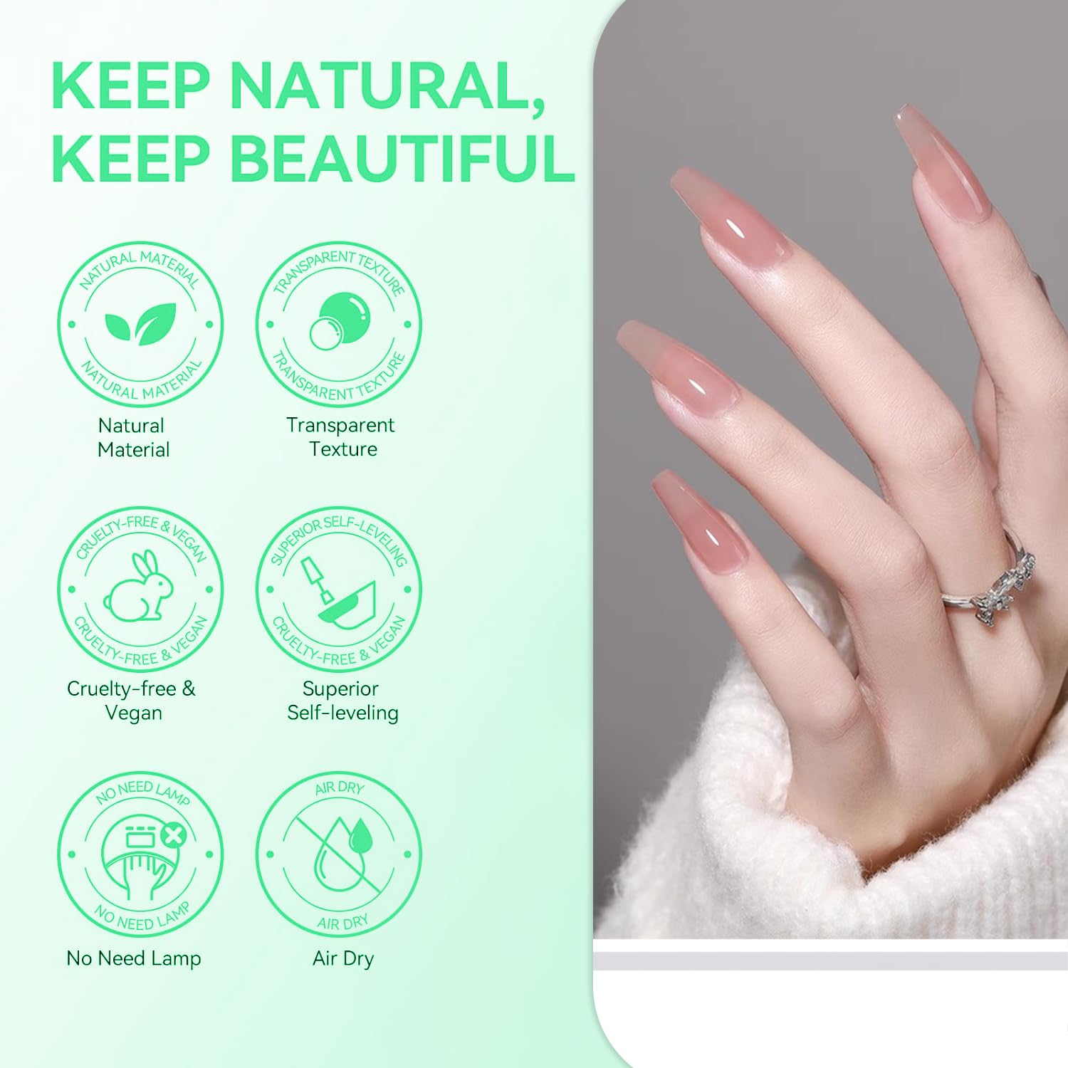 Manicure setup featuring the AZUREBEAUTY dip liquid kit alongside salon grade dipping powders and nail files