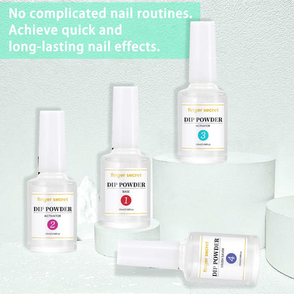 Product packaging container for the AZUREBEAUTY imported beauty kit showcasing the four essential nail liquids