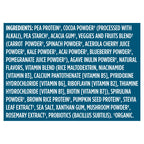 USDA Organic and Non-GMO certifications on the Vega chocolate protein packaging.