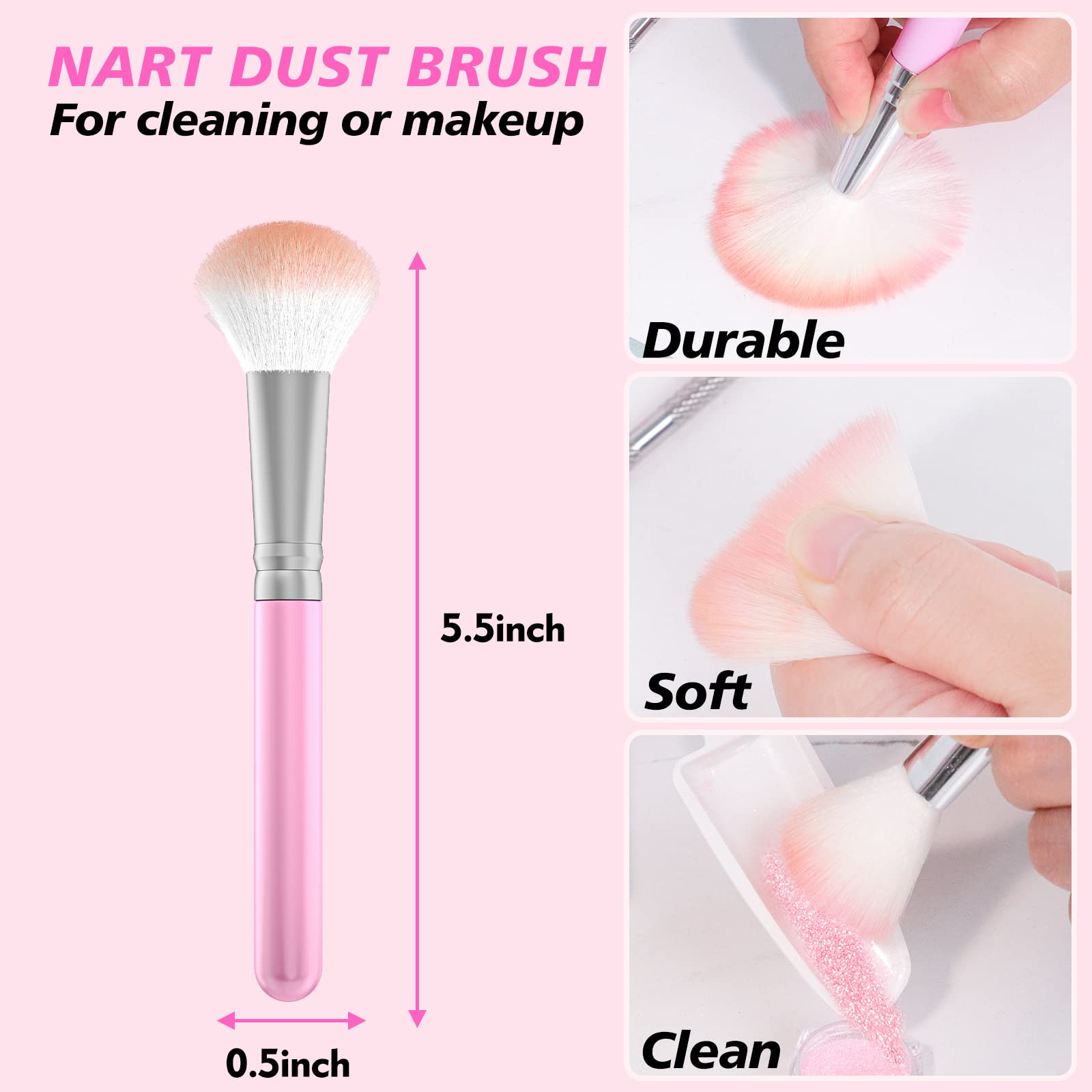 Premium stainless steel dual head cuticle pusher and professional nail file included in the Gefaxi kit.