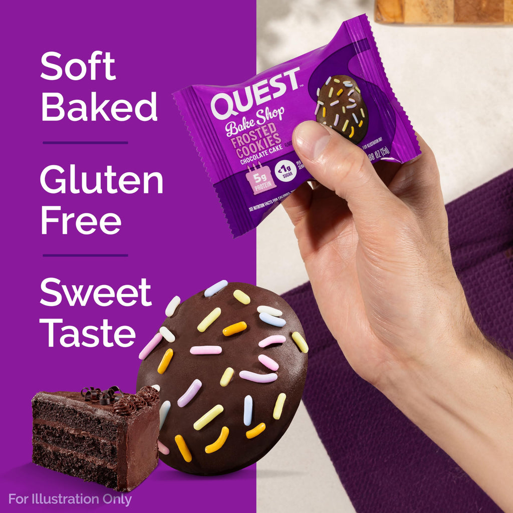 Chocolate cake flavored protein snacks with less than 1g sugar for keto diets