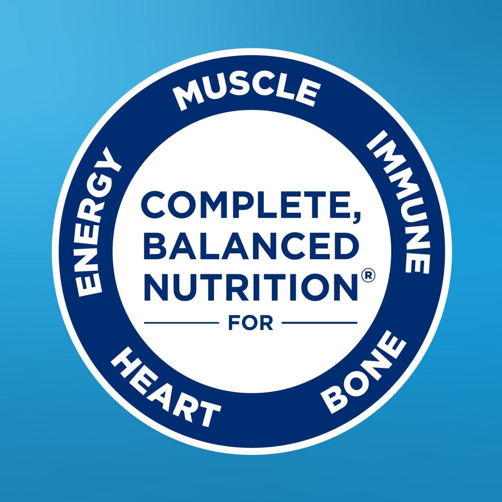 Ensure Vanilla Meal Replacement Powder 6 pack side view nutritional facts