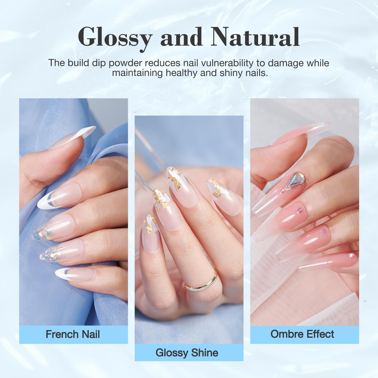 Azurebeauty 28 gram clear dipping build powder container