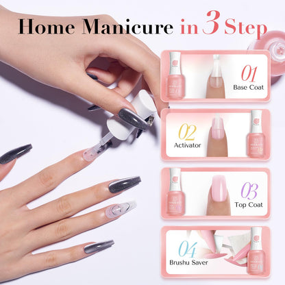 Azurebeauty dip system components with nail tools