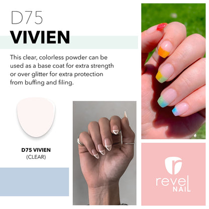 Revel Nail Vivien powder jar branding detail