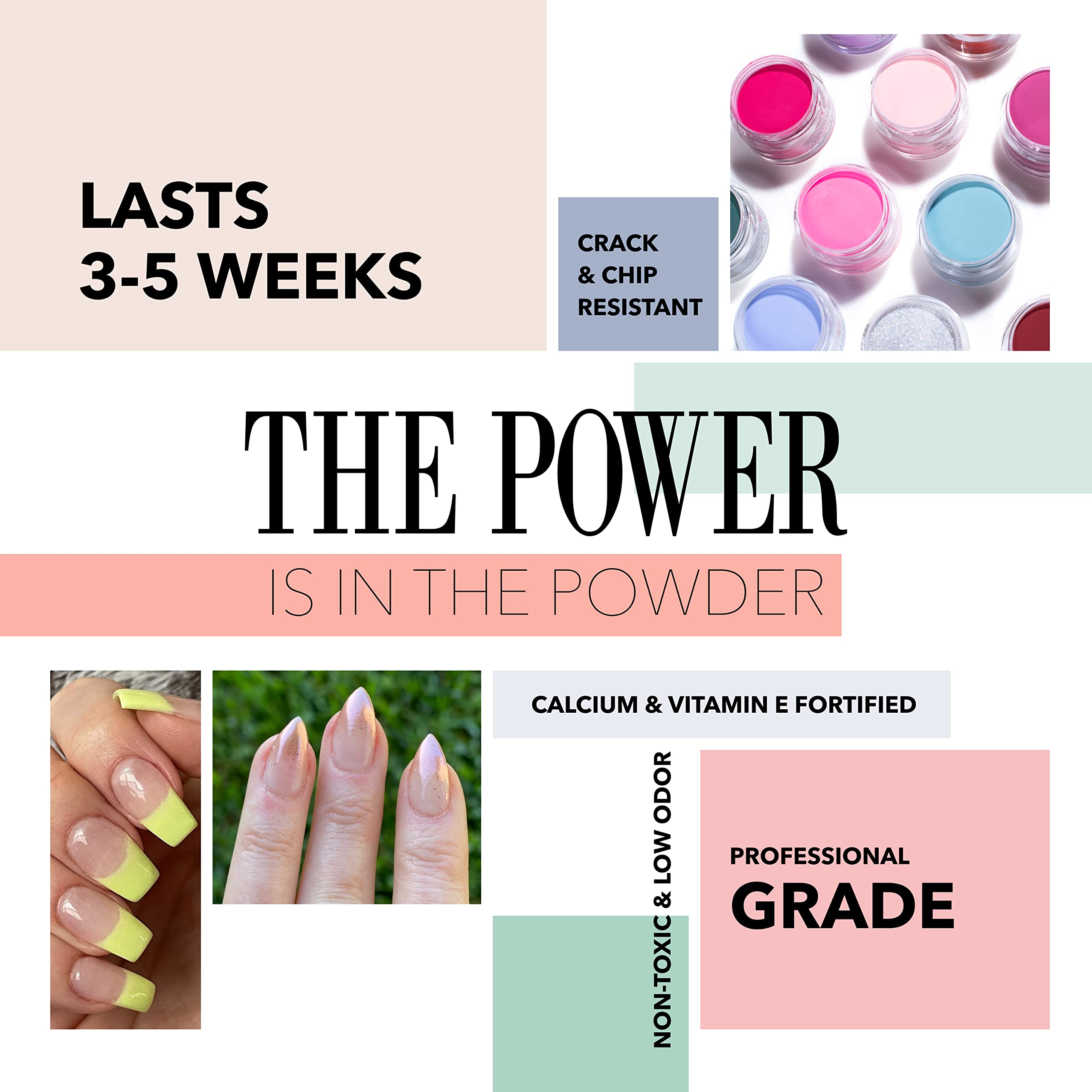 Revel Nail dip powder sheer texture close up
