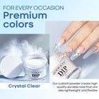 Azurebeauty clear builder nail powder jar top lid view