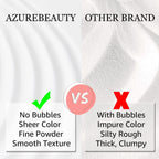 Azurebeauty French manicure clear powder application demonstration