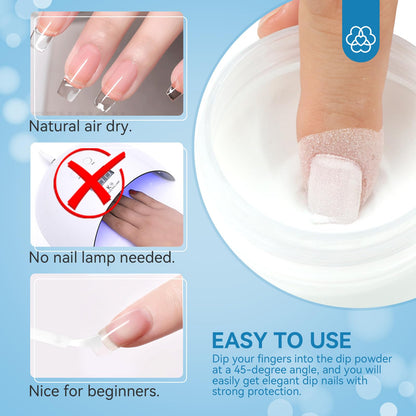 Saviland dipping powder bottle packaging side profile