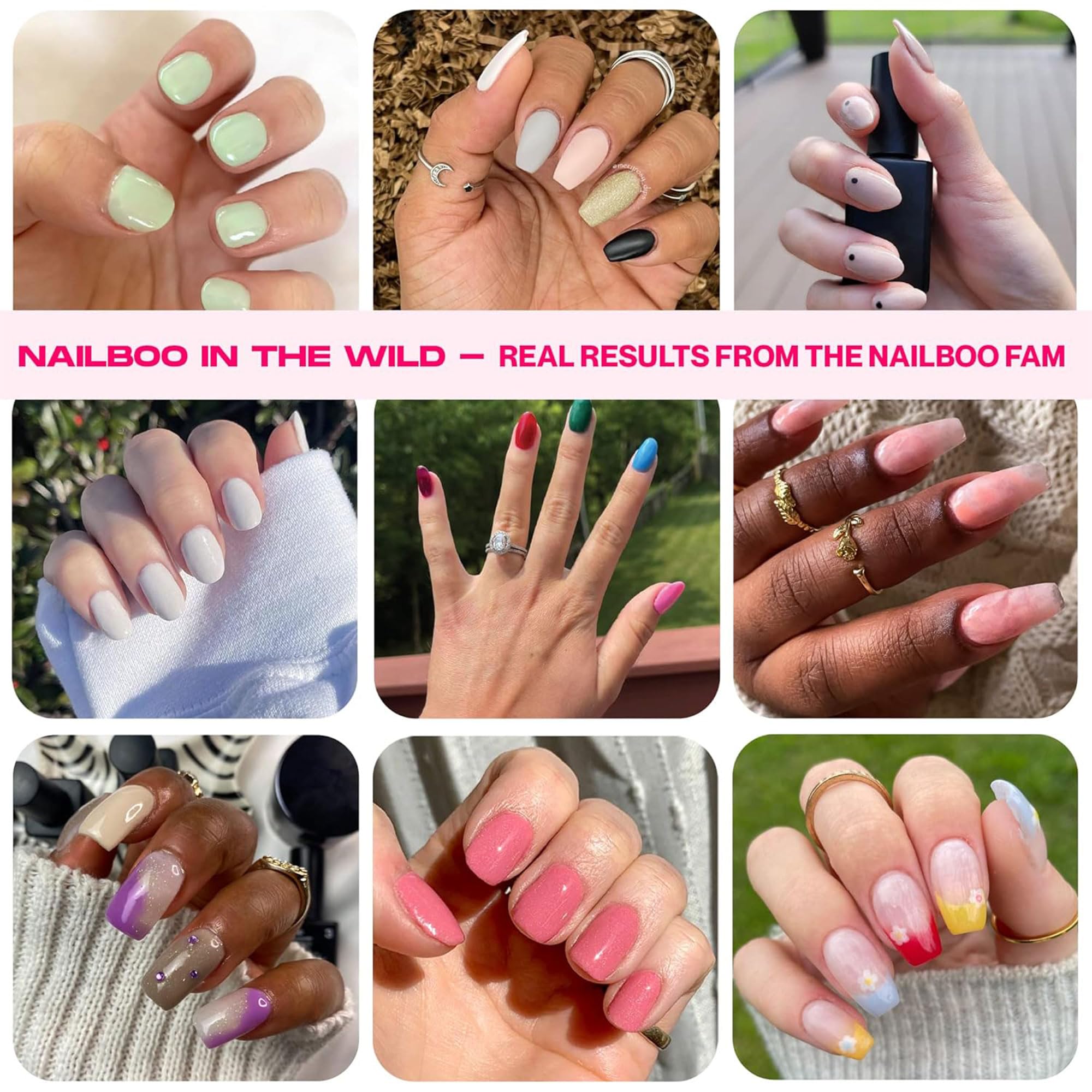 Nailboo clear powder texture close up