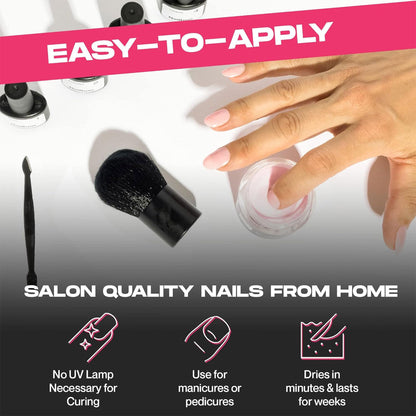 Professional manicure finish with Nailboo powder