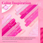 Azurebeauty pink and glitter dip powder jars close up