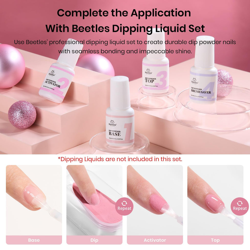 Complete contents of the beetles nail dipping system