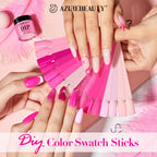 Azurebeauty nail starter kit color swatch sticks display