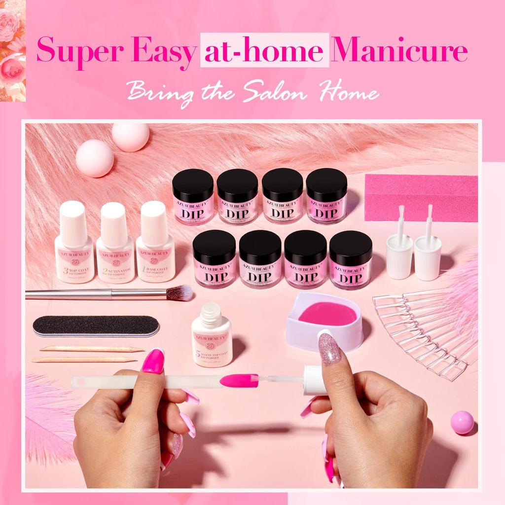 Azurebeauty dip powder recycling tray and brush