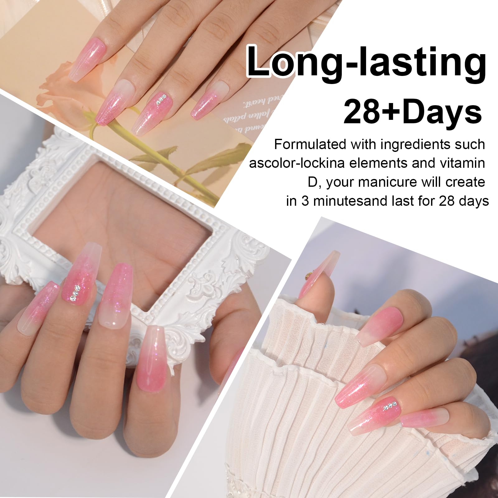 Top view of Eodci dip powder jar for home nail salon