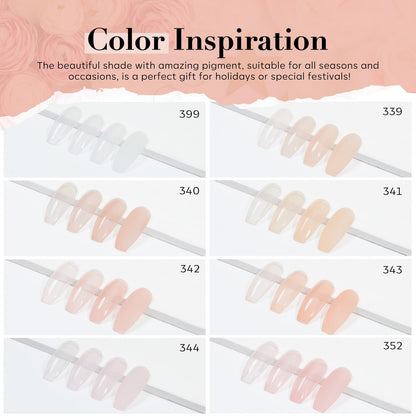 Application of Azurebeauty dip powder for French manicure