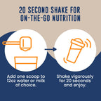Natural whey protein shake supplement with reishi and cordyceps mushrooms