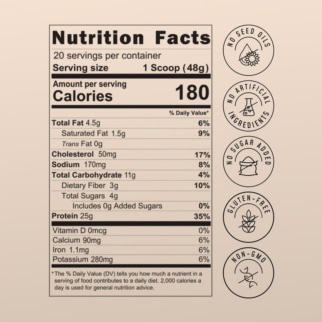 Clean whey protein powder for working out with no sugar and no junk added