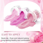 Included purple and white nail dust removal brush