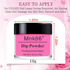 Lifestyle presentation of finished pink glitter dip powder nails