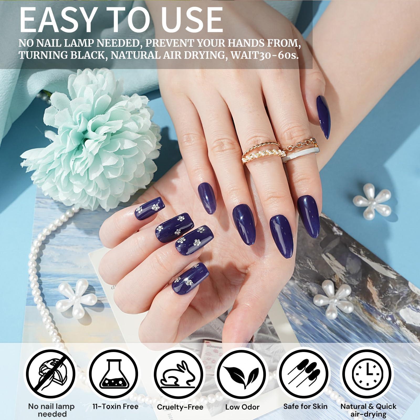 Professional long lasting dip nail color jar